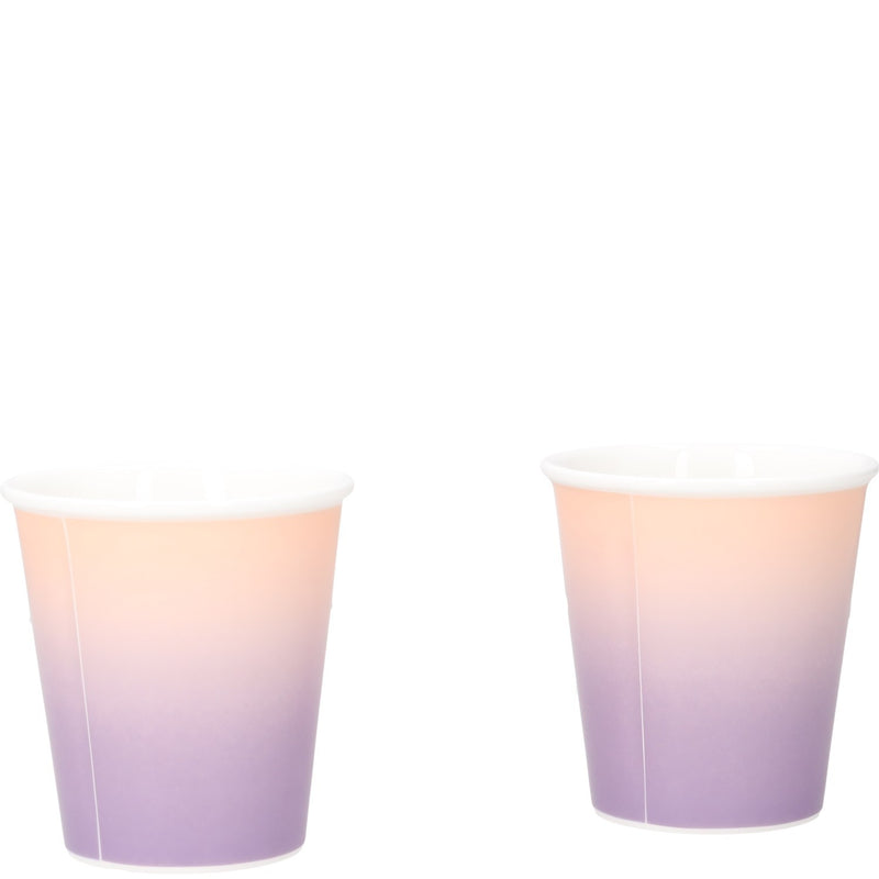 Tiffany Coffee Cups in Infinity Morganite Bone China, Set of Two