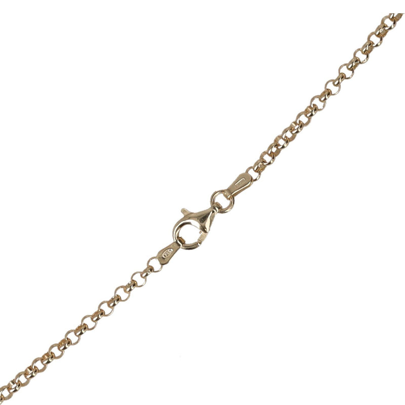 Tilly Sveaas Small Double Gold Plated Heart on Belcher Necklace