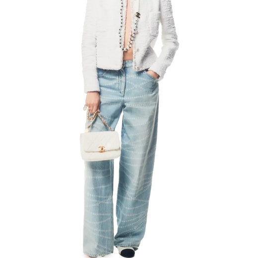 Chanel Light blue Denim Jeans FR 34