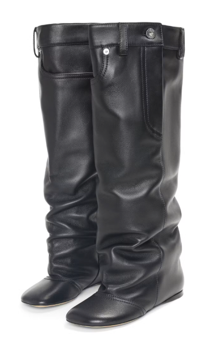 Loewe Toy Black Leather knee high Boots, £1850