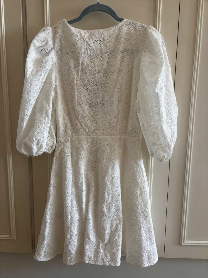 NICHOLAS. White 100% cotton Day dress