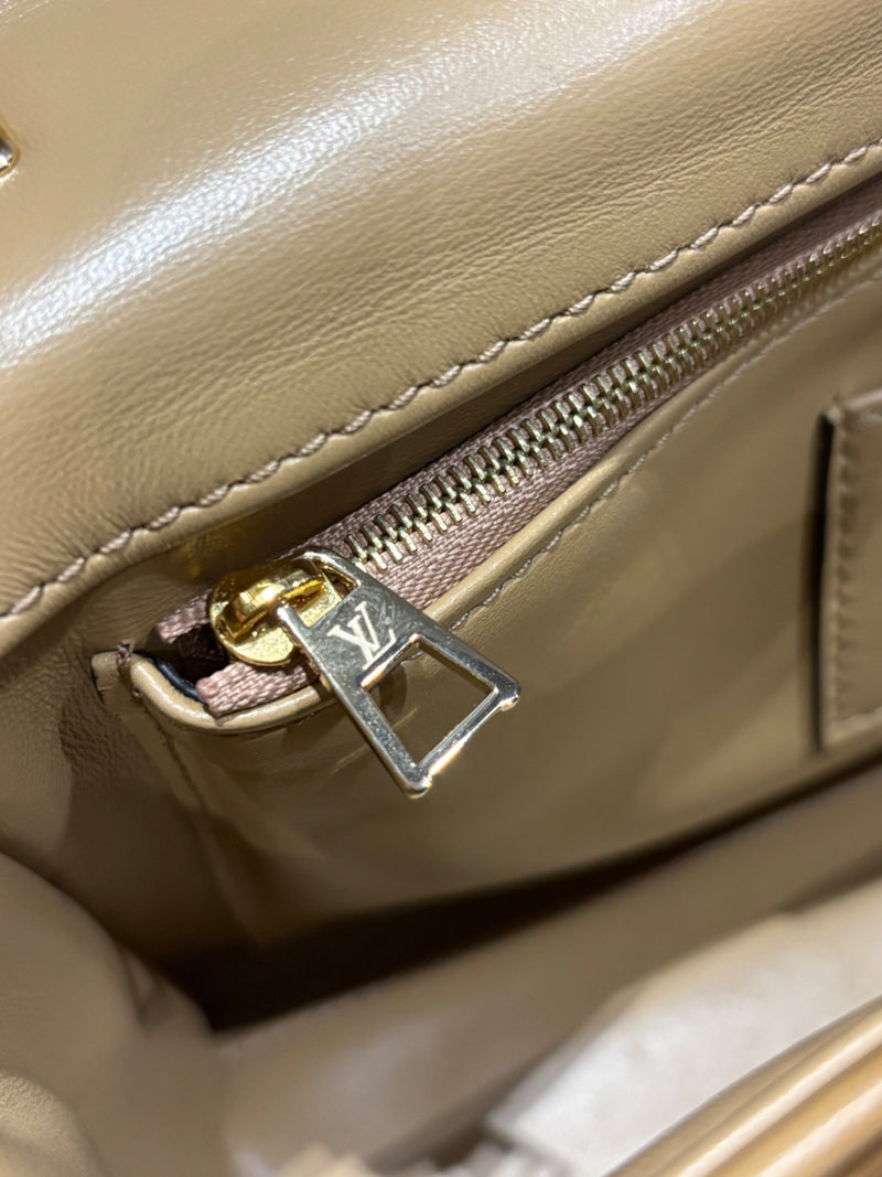 Louis Vuitton Malletage Go 14 Camel / Tan Leather Top Handle Bags