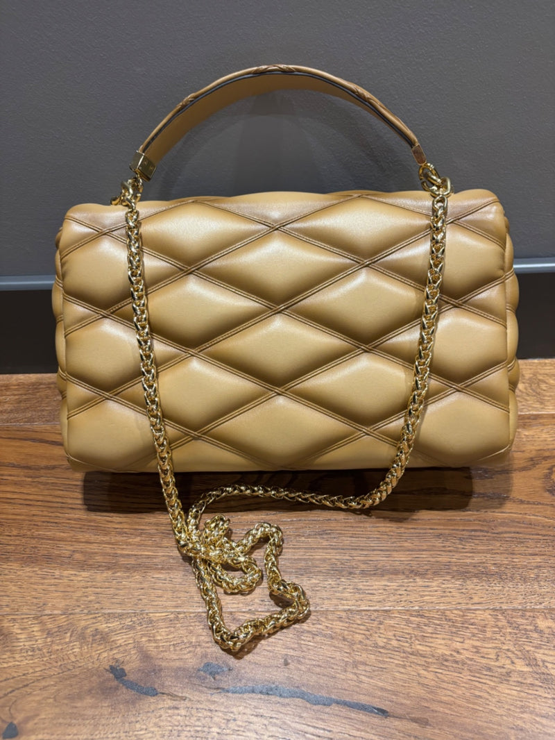 Louis Vuitton Malletage Go 14 Camel / Tan Leather Top Handle Bags
