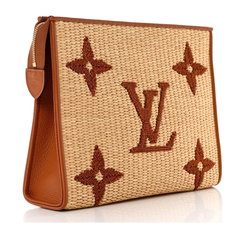 Louis Vuitton Beige and Brown Wicker Bags