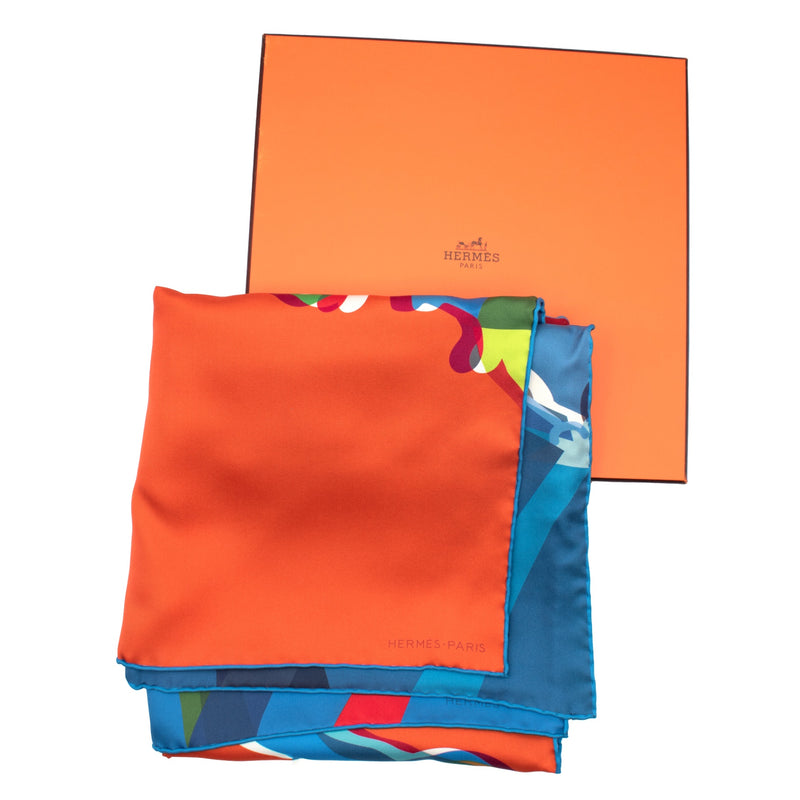 Hermès "Drive Me Crazy" Double Face Scarf 90