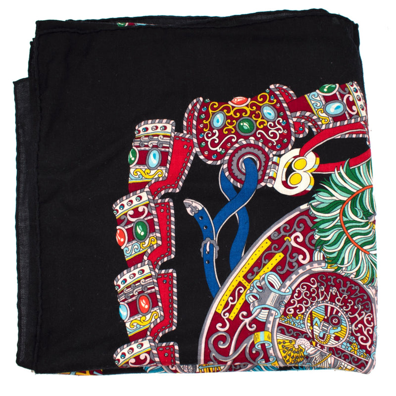 Hermes Carré Géant Silk 140 Cashmere Scarf