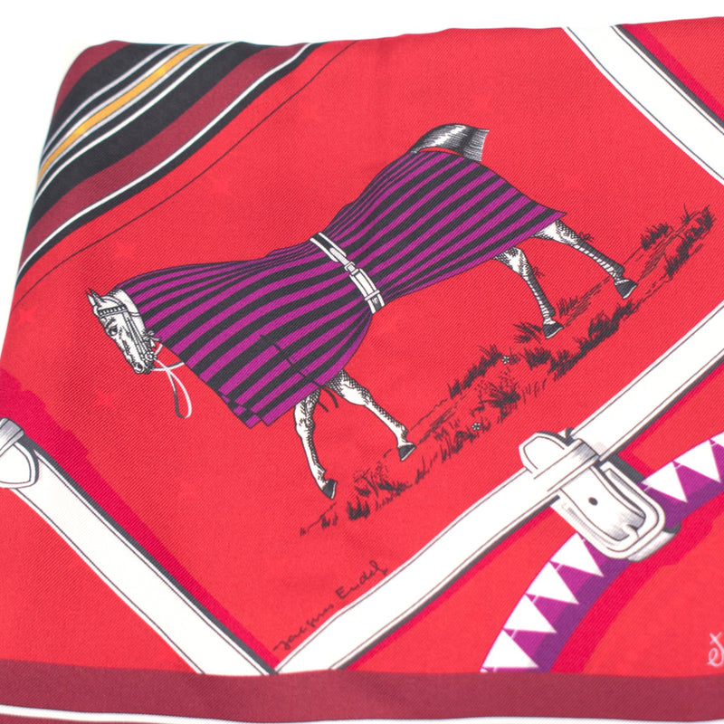 Hermès Couvertures et Tenues de Jour Double Face Scarf 90