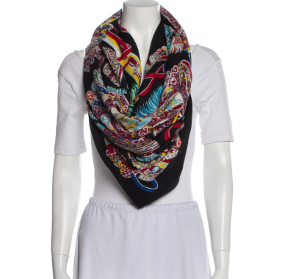 Hermes Carré Géant Silk 140 Cashmere Scarf
