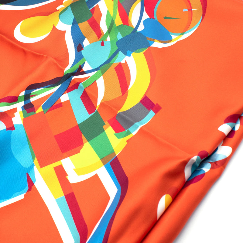 Hermès "Drive Me Crazy" Double Face Scarf 90