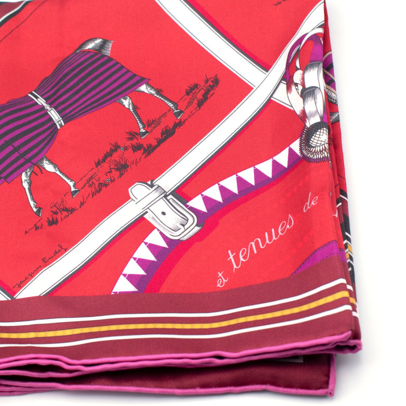 Hermès Couvertures et Tenues de Jour Double Face Scarf 90
