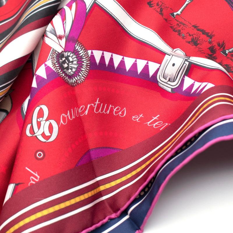 Hermès Couvertures et Tenues de Jour Double Face Scarf 90