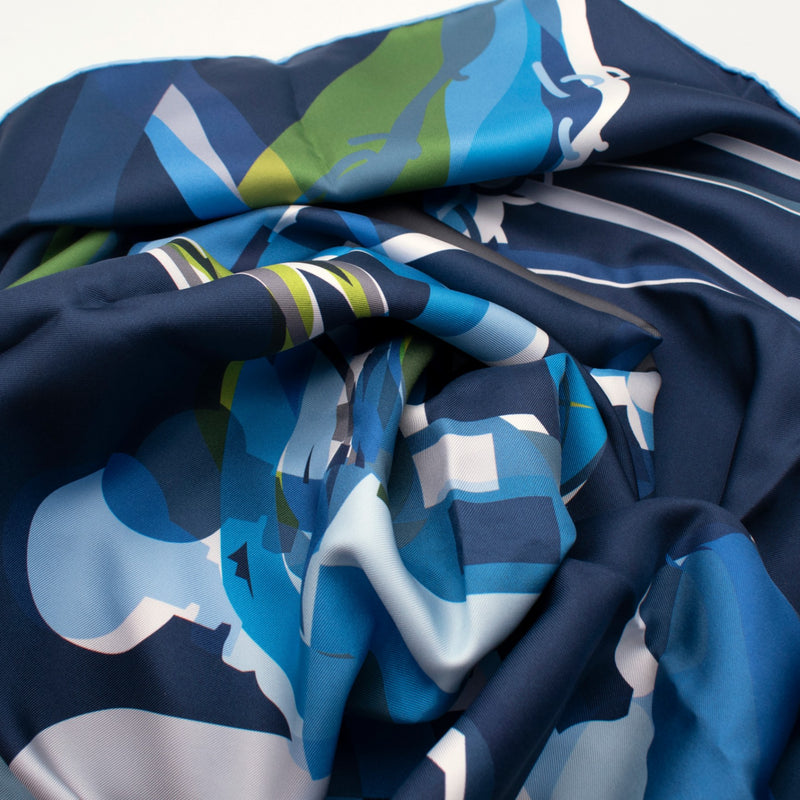 Hermes, Drive Me Crazy double face scarf 90
