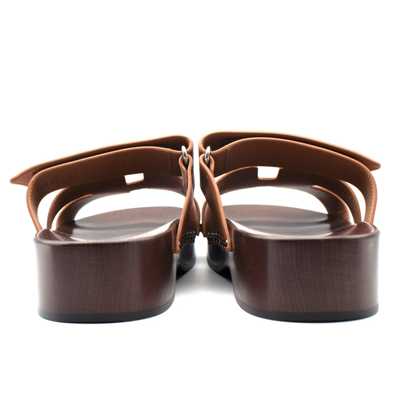 Hermès Calfskin Leather Kos Clogs