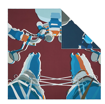 Hermes, Drive Me Crazy double face scarf 90