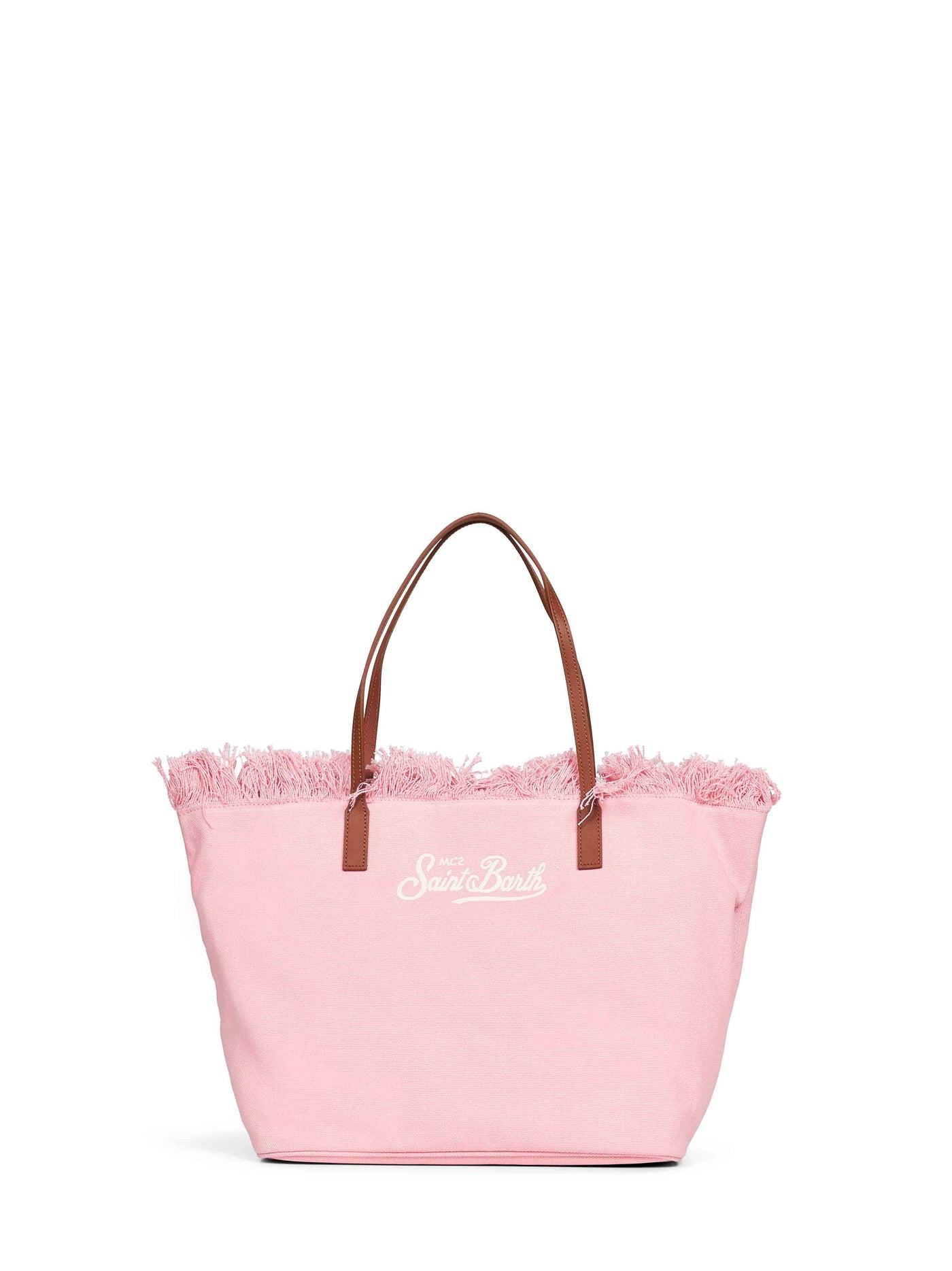 Mc2 Saint Barth City Shoulder Bag — Pink Cotton