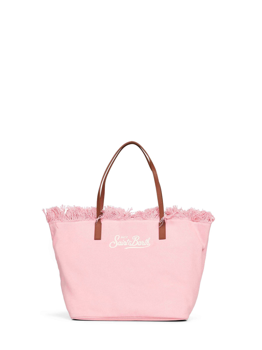 Mc2 Saint Barth City Shoulder Bag — Pink Cotton
