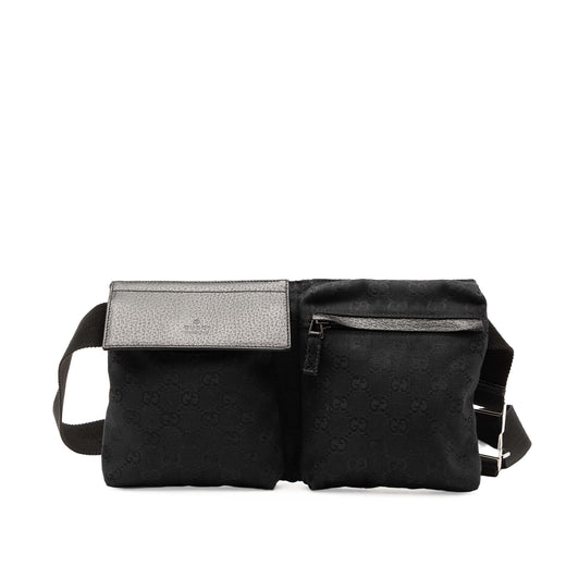 GG Canvas Double Pocket Belt Bag - Image 1