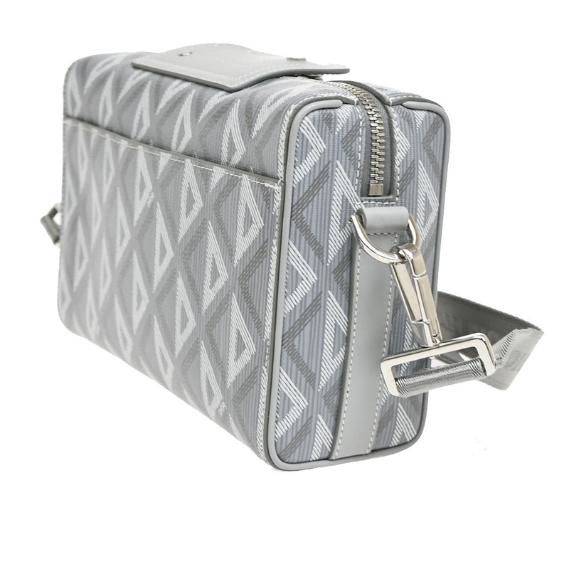 Christian Dior Lingot Messenger Cd Diamond Coated Canvas Gray