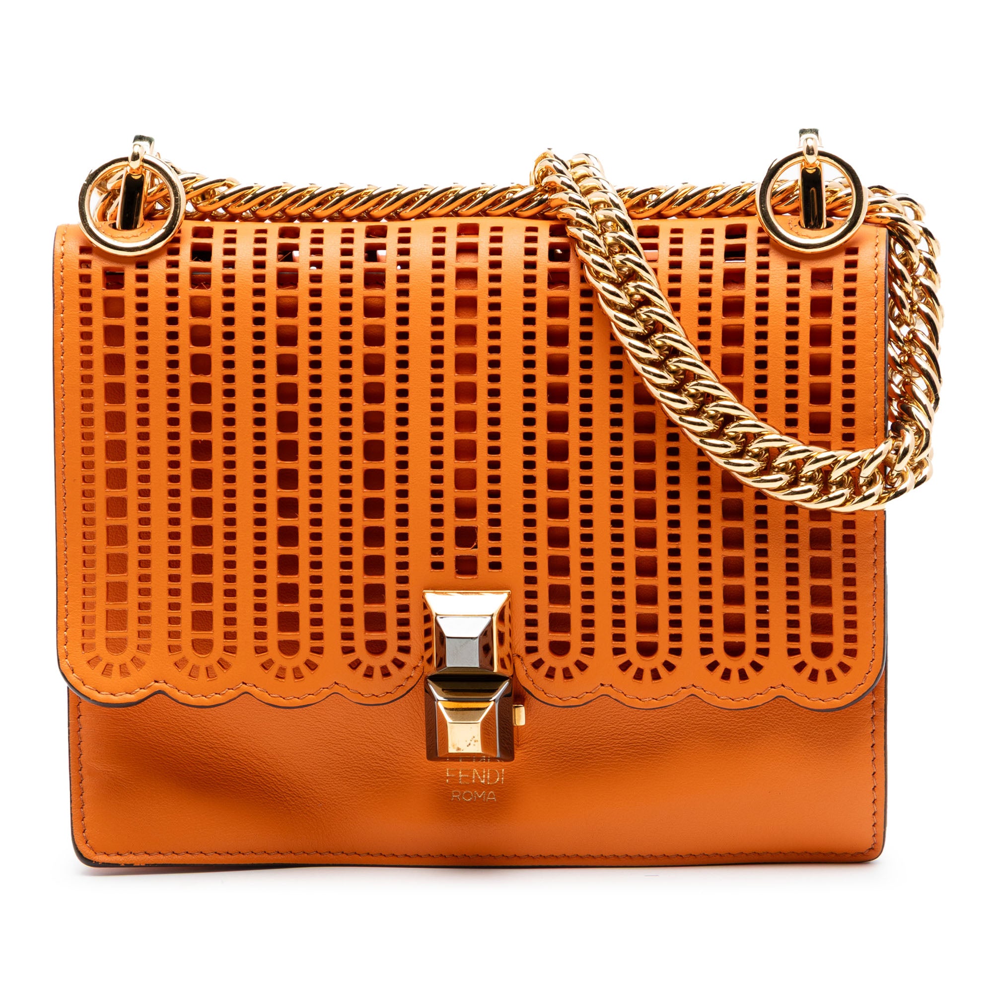 Small Vitello Grace Openwork Kan I Crossbody - Image 1