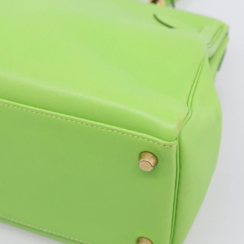 Hermes Kelly Green Gulliver With Gold Hardware Leather Bag