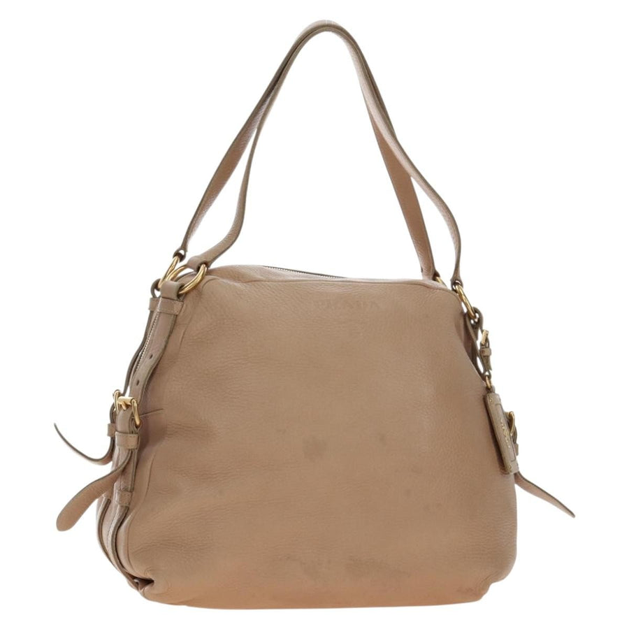 Prada Tote Leather Beige
