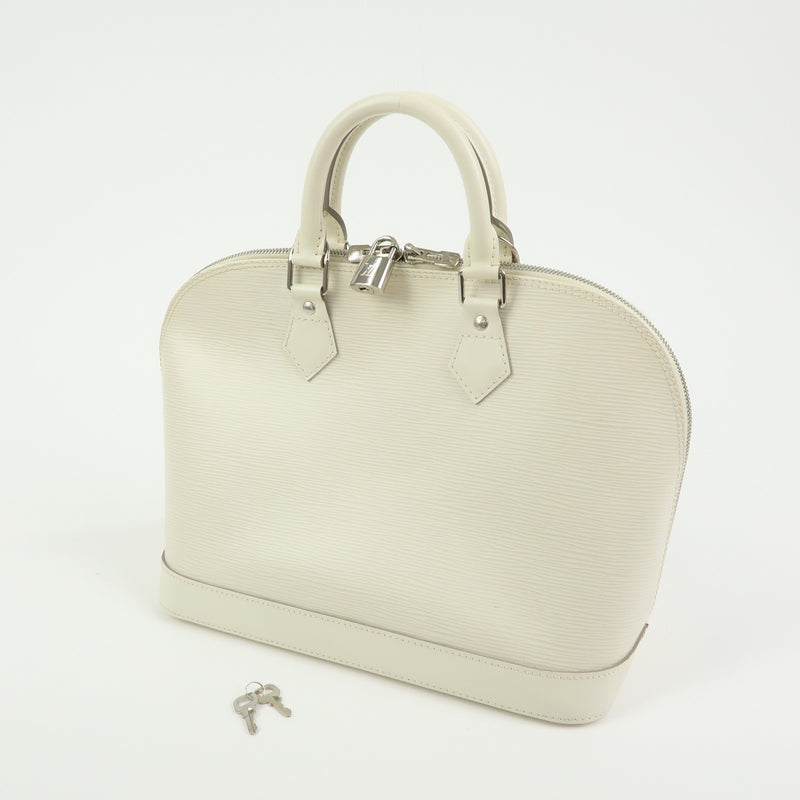 Louis Vuitton Alma Epi Leather White Bag