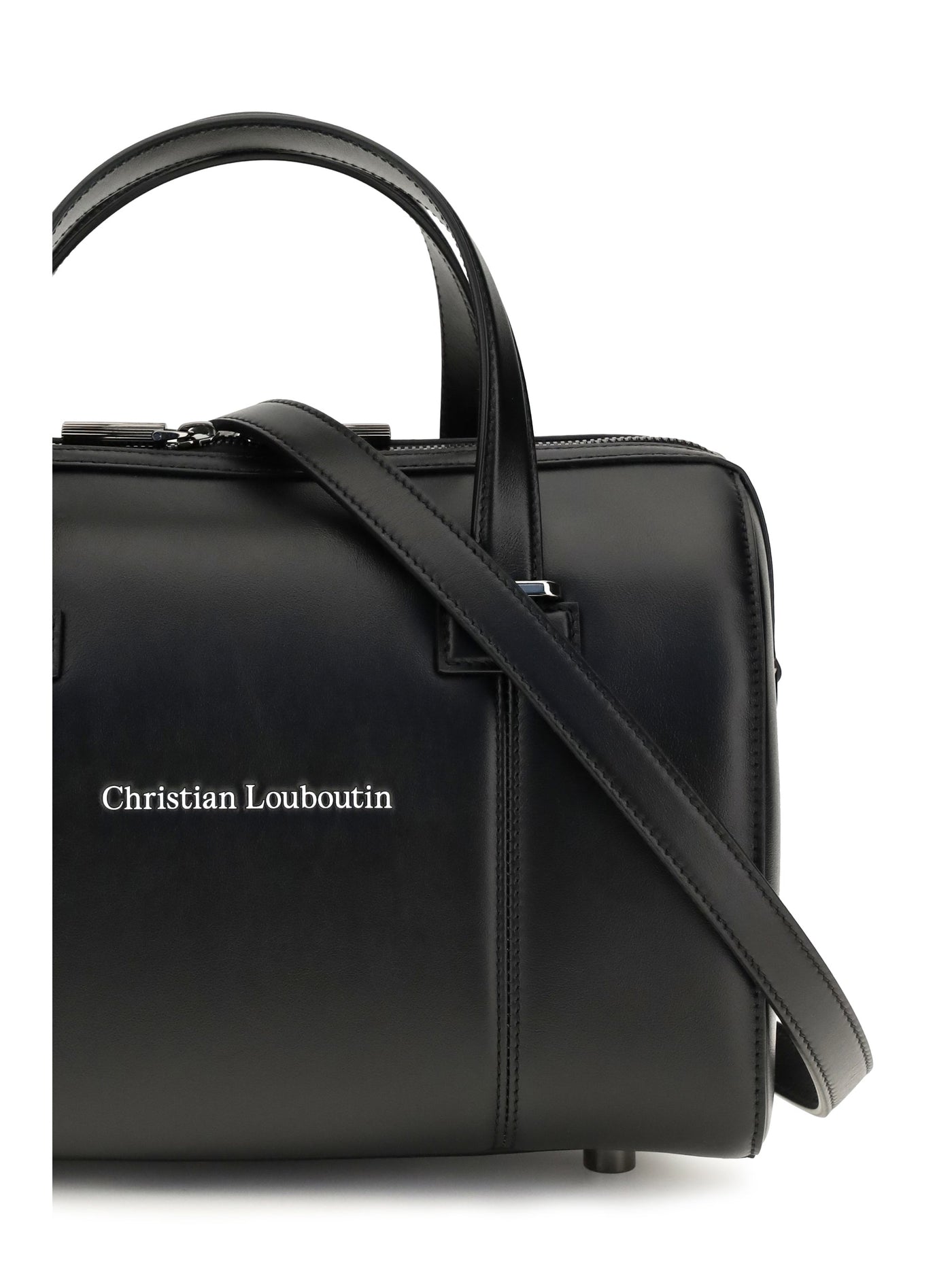 Christian Louboutin Smooth Calf Leather Shoulder Bag — Black