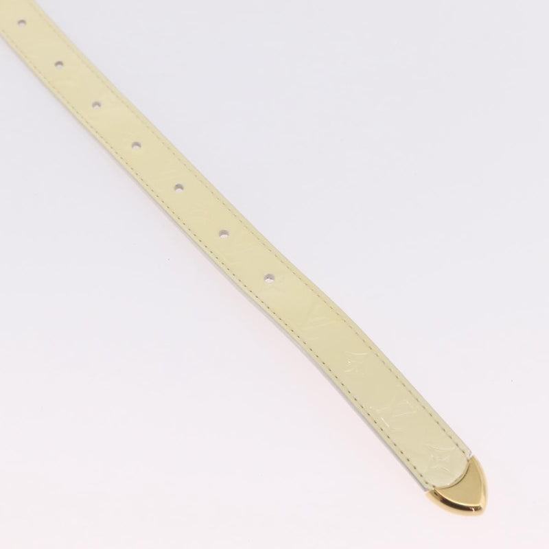 Louis Vuitton Vernis Belt Lv Monogram Beige Patent_leather