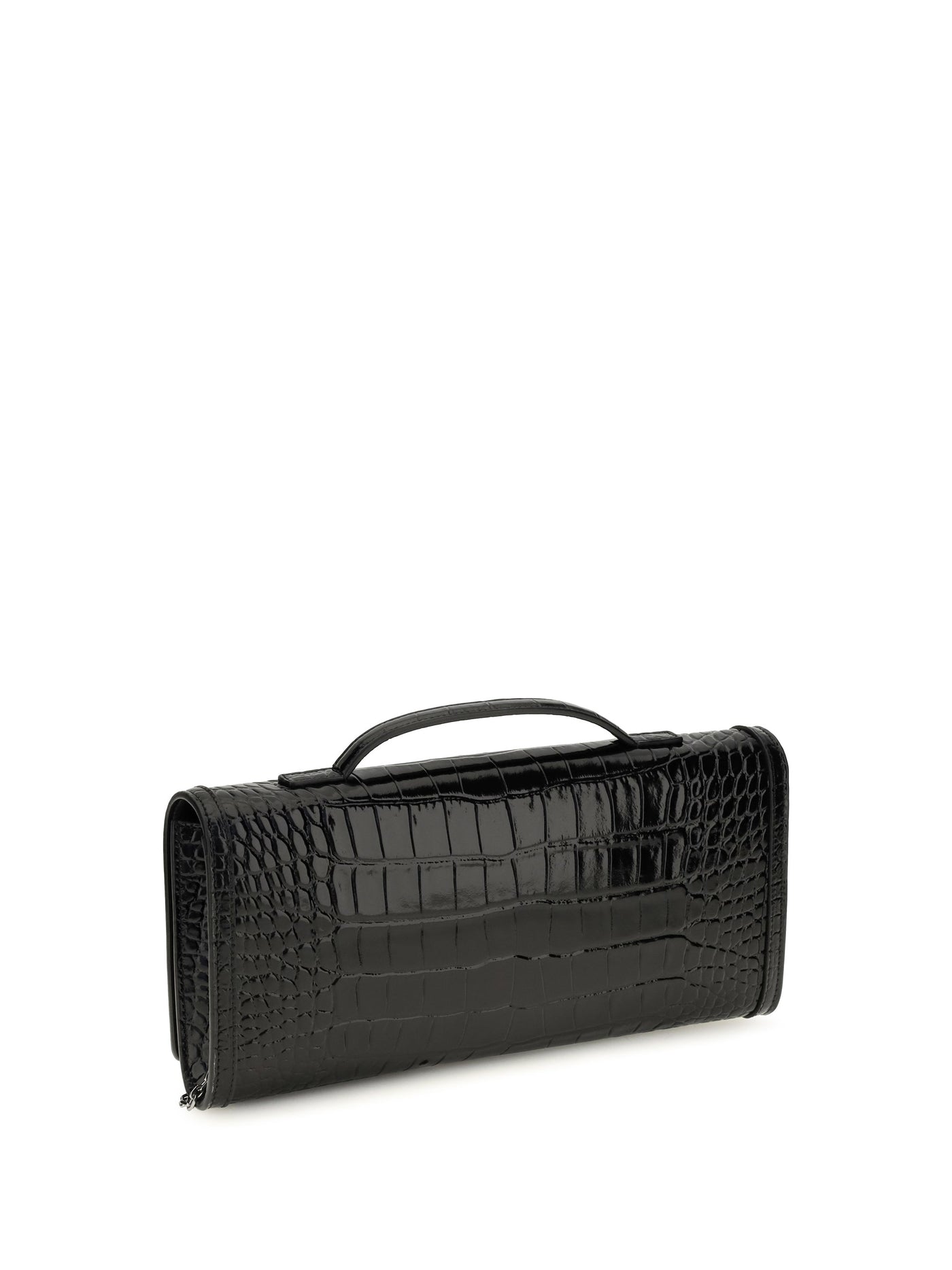 Roger Vivier Clutch — Black Calf Leather