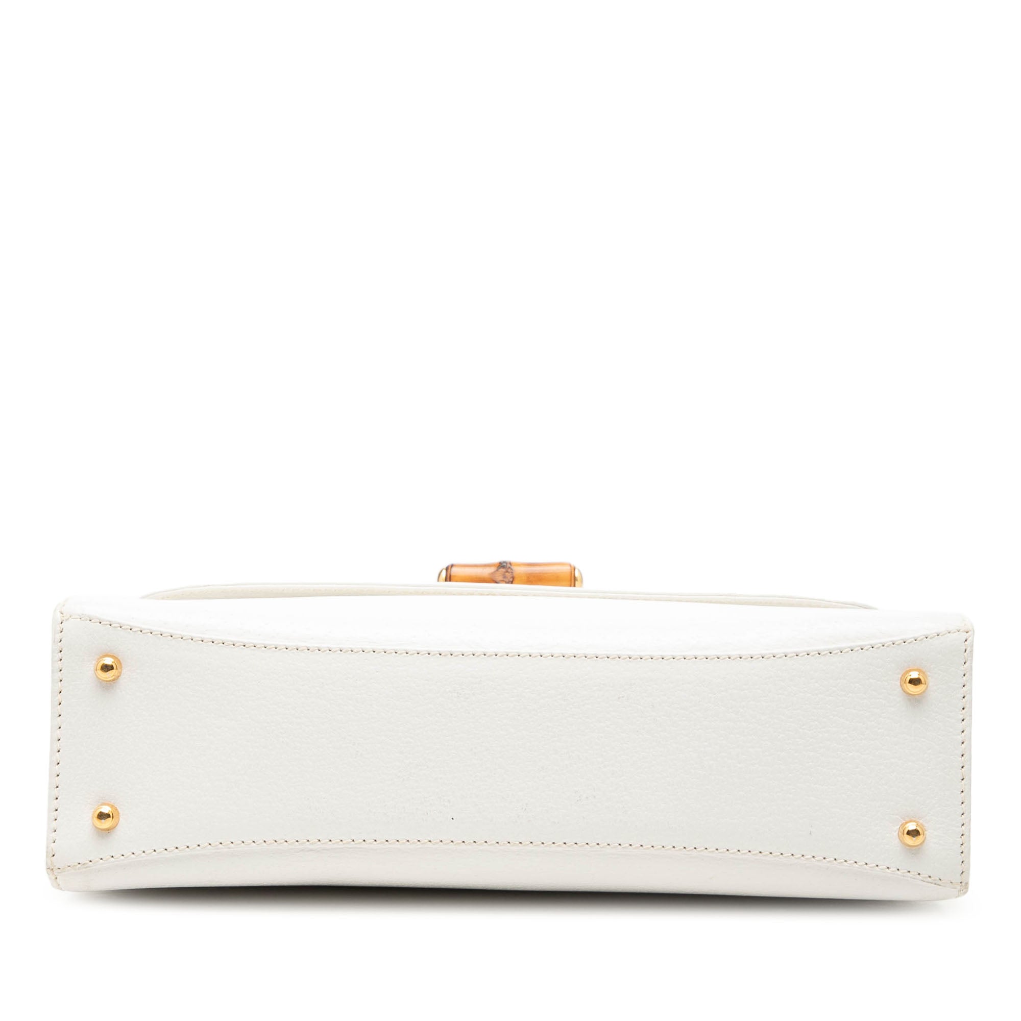 Calfskin Bamboo Top Handle Bag - Image 3