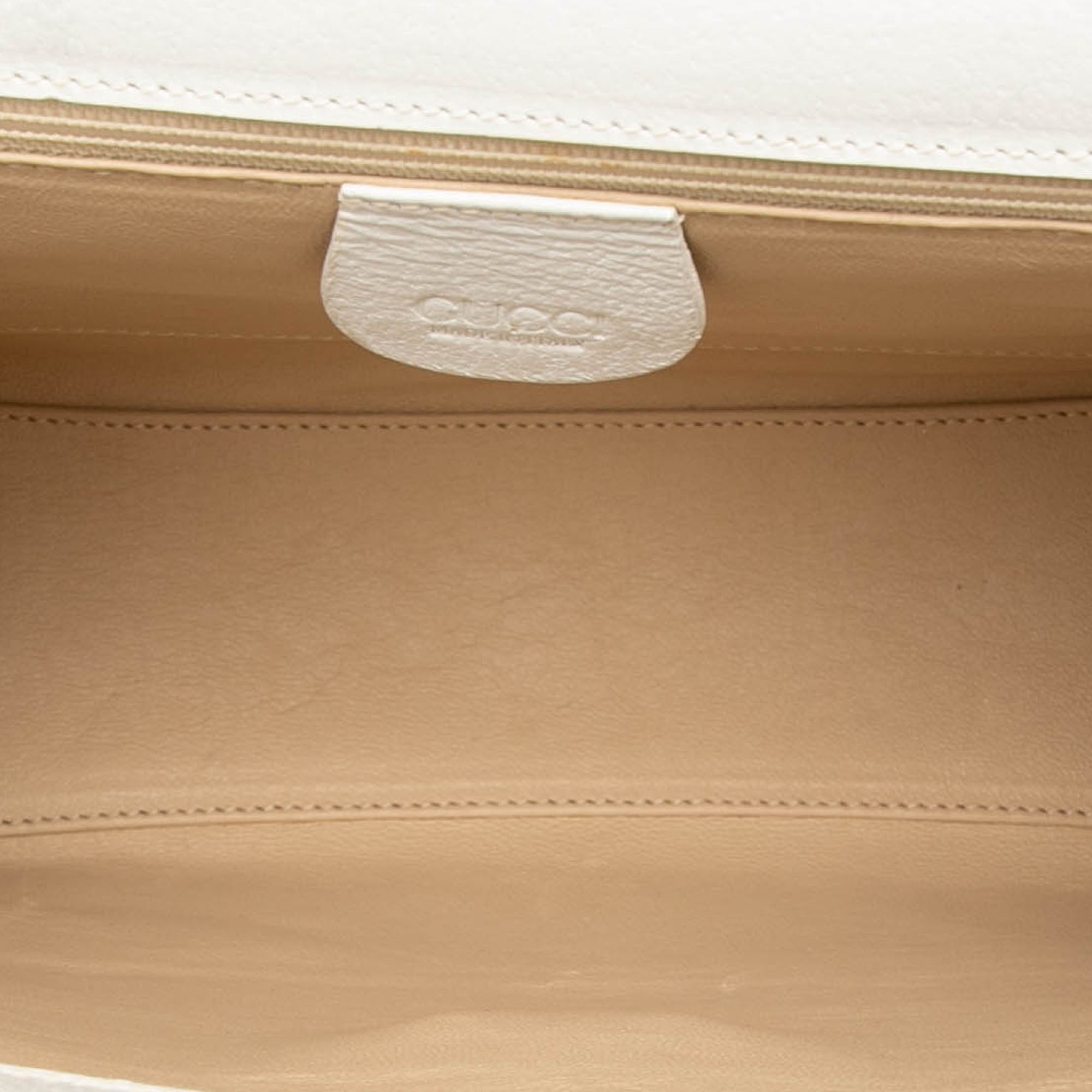 Calfskin Bamboo Top Handle Bag - Image 4