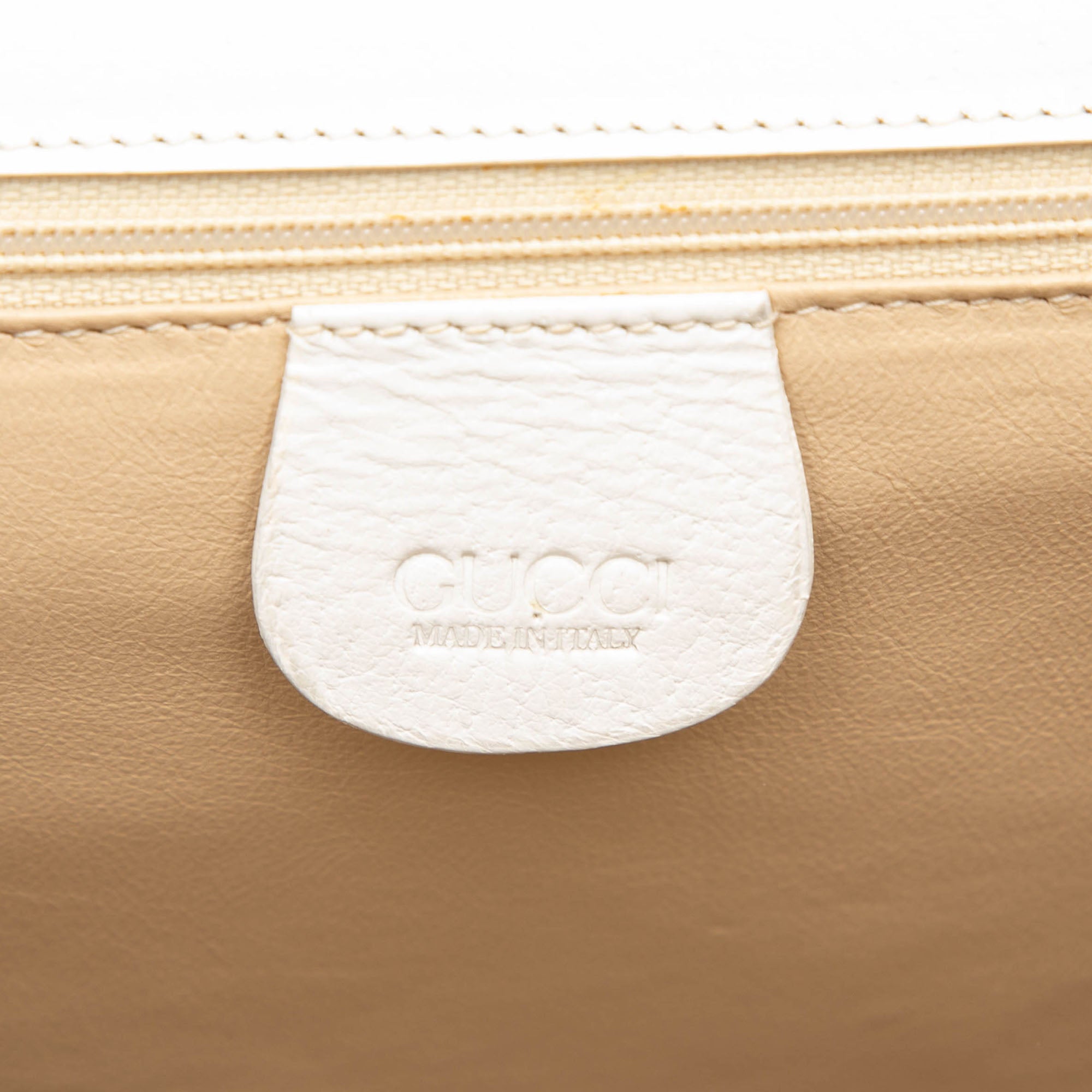 Calfskin Bamboo Top Handle Bag - Image 5
