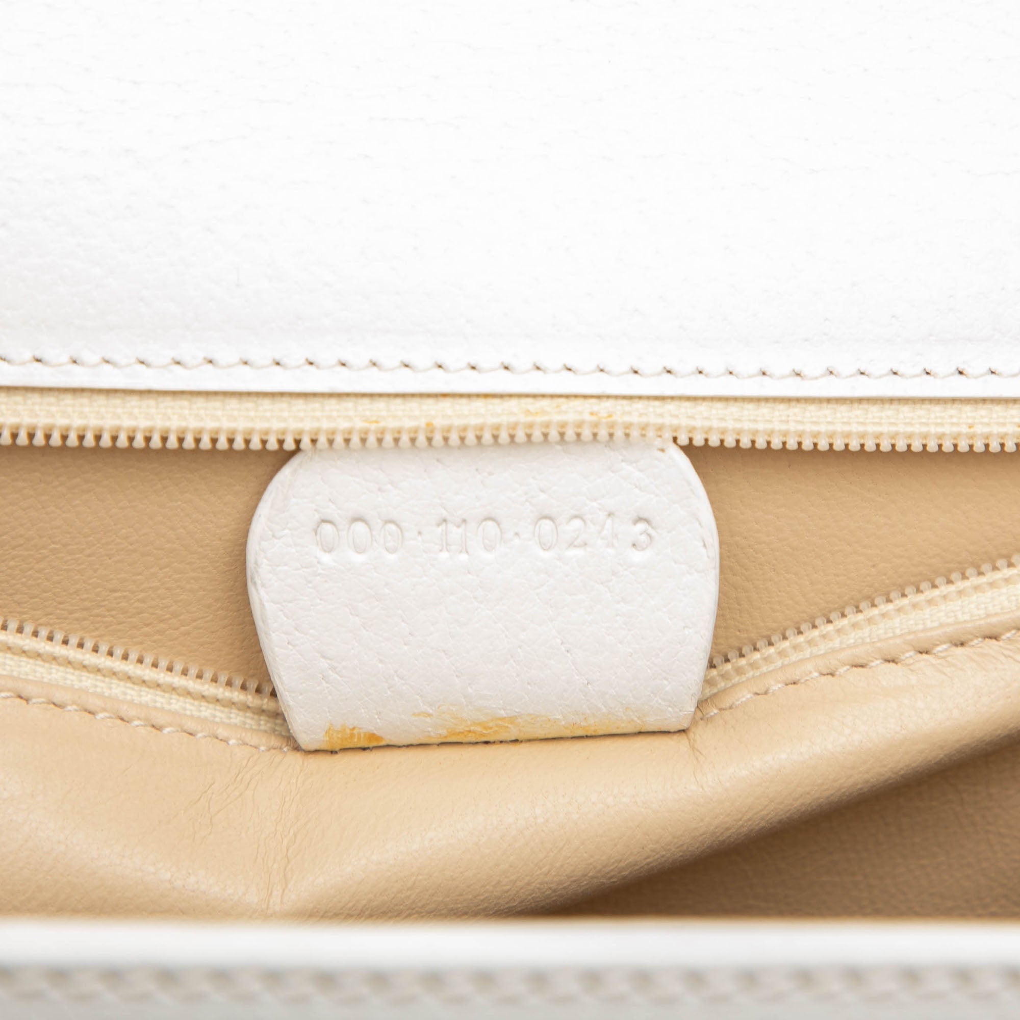 Calfskin Bamboo Top Handle Bag - Image 6