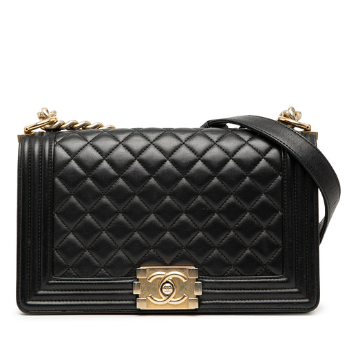 Medium Quilted Lambskin Boy Flap - Image 1