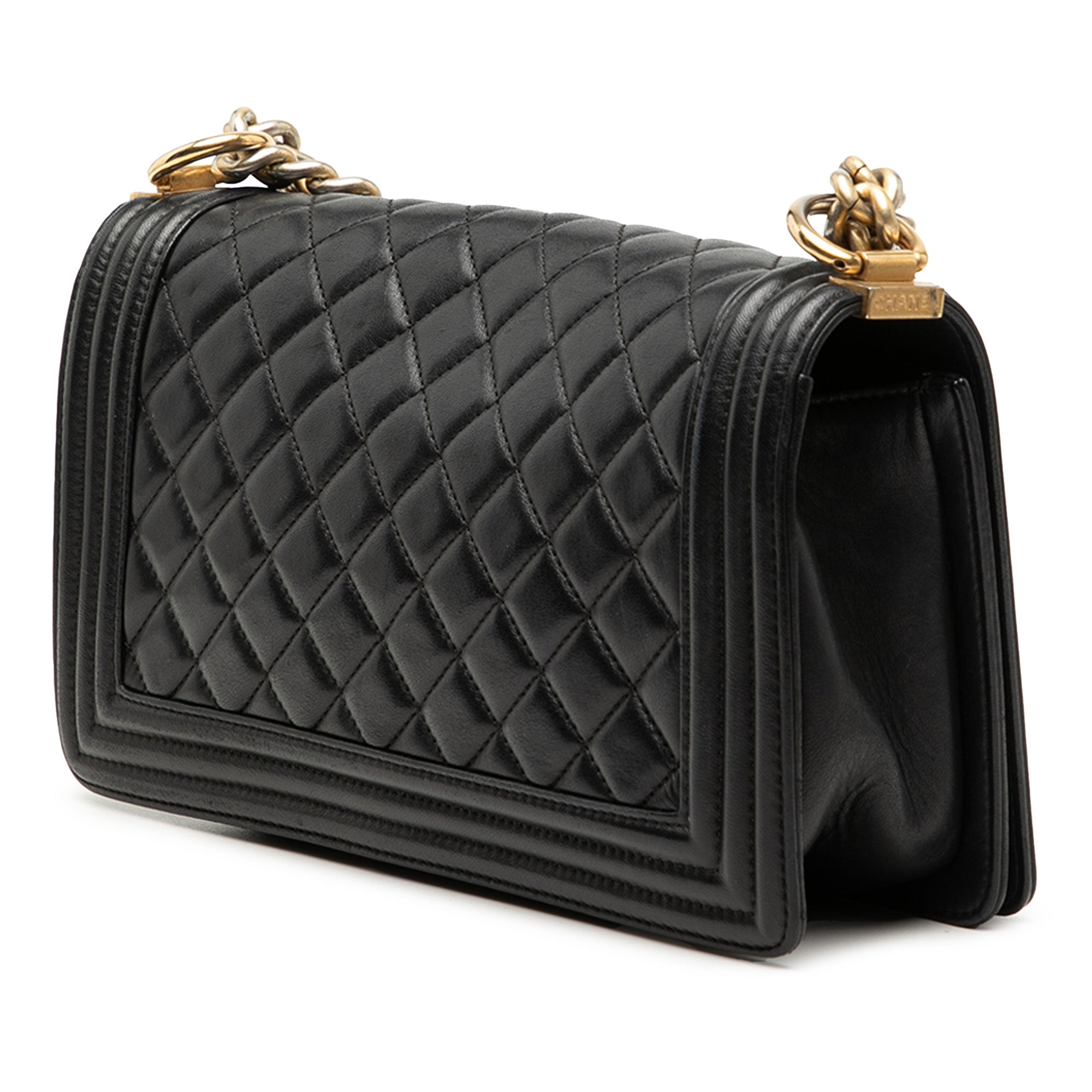 Medium Quilted Lambskin Boy Flap - Image 2