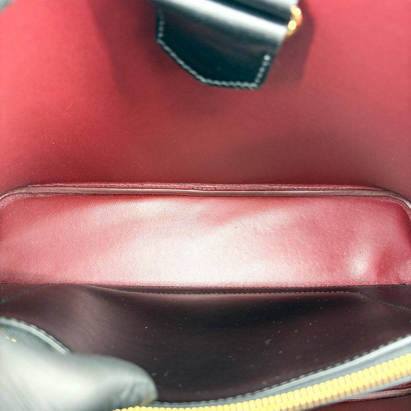 Prada Matinee Top Handle Saffiano Leather Black Bag