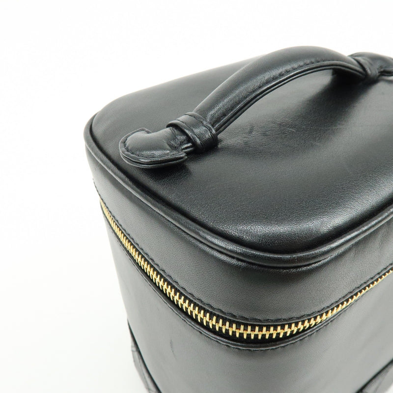 Chanel Vanity Leather Black Bag