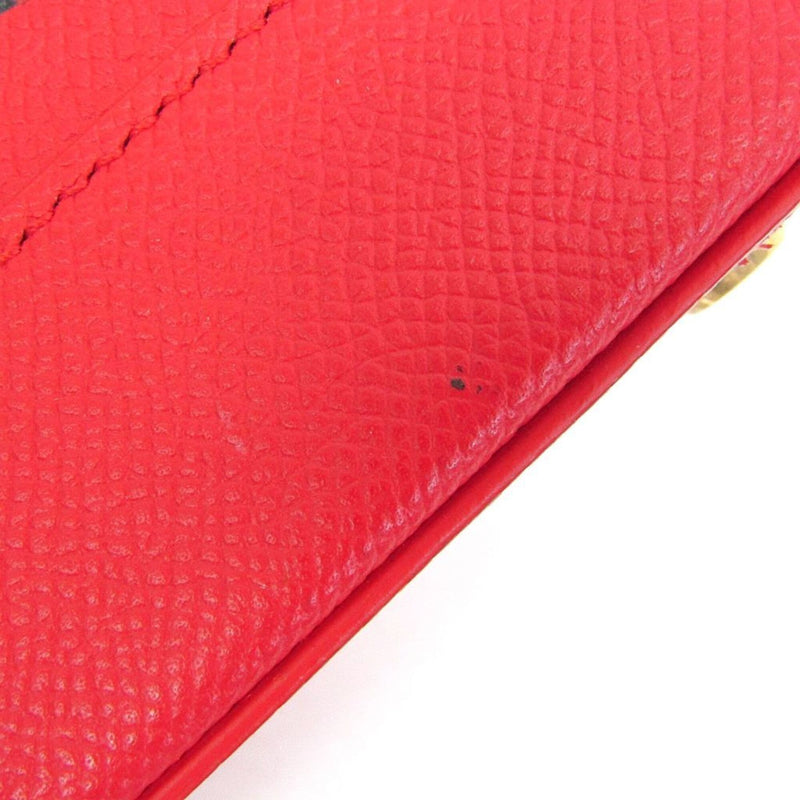 Balenciaga Logo Ville Leather Red Bag
