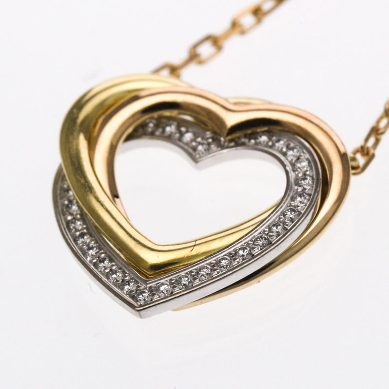 Cartier Trinity De Heart Pendant 18k Tricolor Gold With Diamonds Bijoux