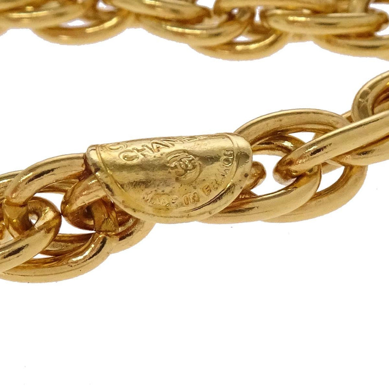 Chanel Vintage Cc Pendant Drop Metal With Gripoix Multicolour Gold_plated Bijoux