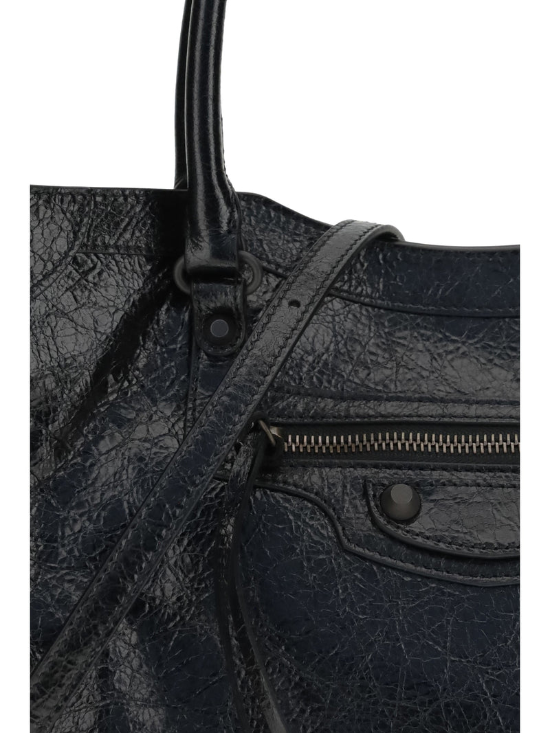 Balenciaga Le City Shoulder Bag — Black Lamb Ovis Aries
