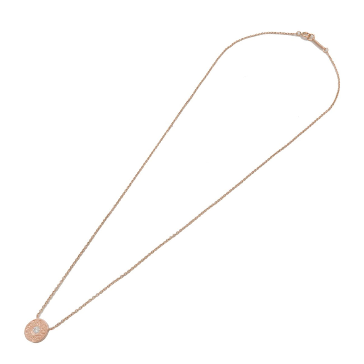 Tiffany & Co. 1837 Circle Pendant 18k Rose Gold With Diamond Rose_gold Bijoux