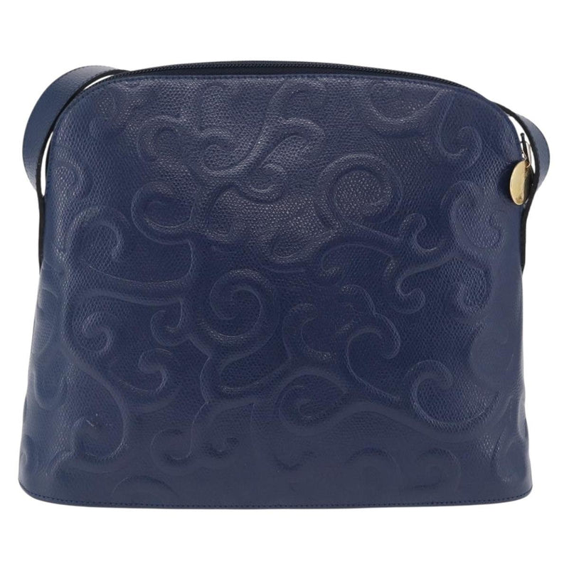Saint Laurent Overseas Leather Navy Bag