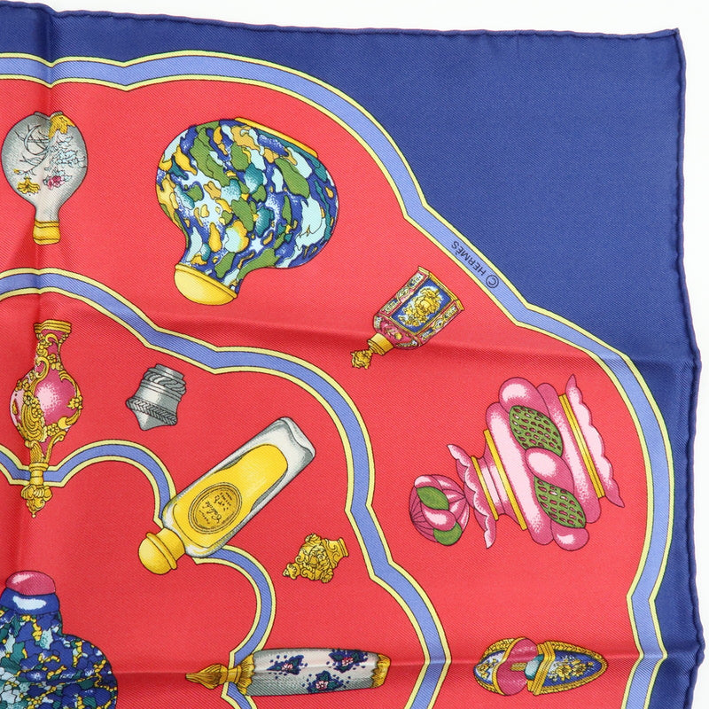 Hermes Carré 45 Les Capucines Silk Red Accessory