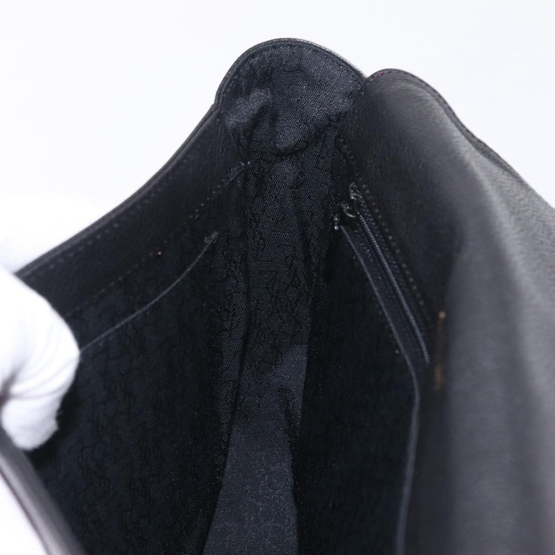 Saint Laurent Vintage Shoulder Bag Leather Black