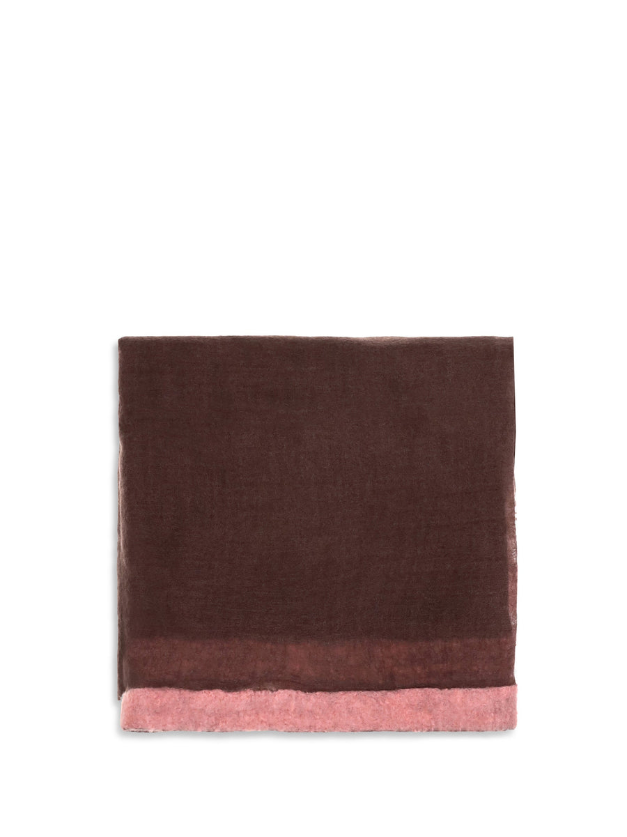 Mirror The Sky Scarf — Brown Kashmir/capra Hircus Scarfs
