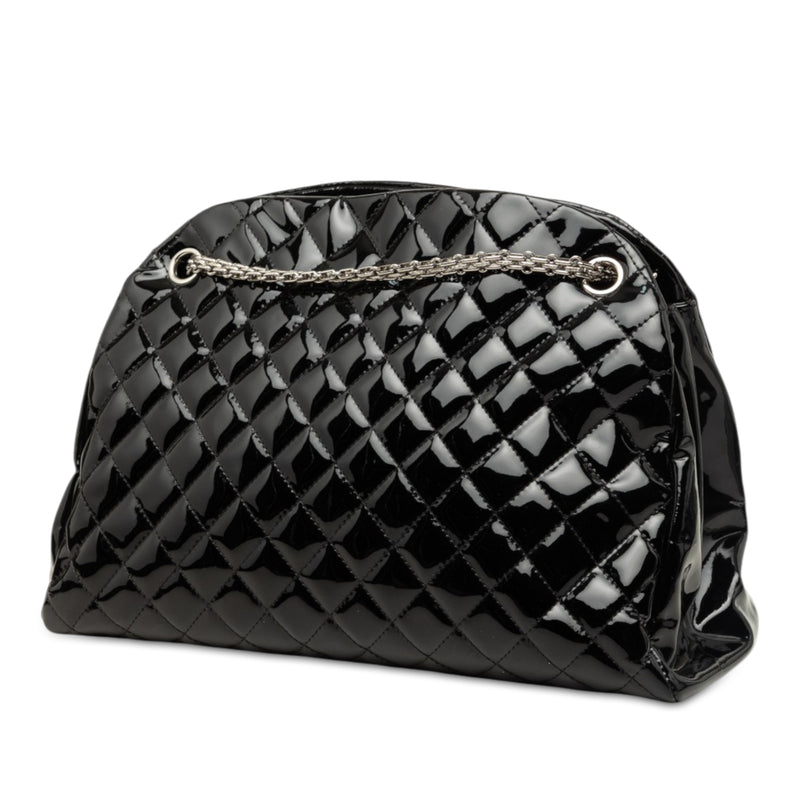 Large Quilted Patent Just Mademoiselle Bowling Bag - Image 2