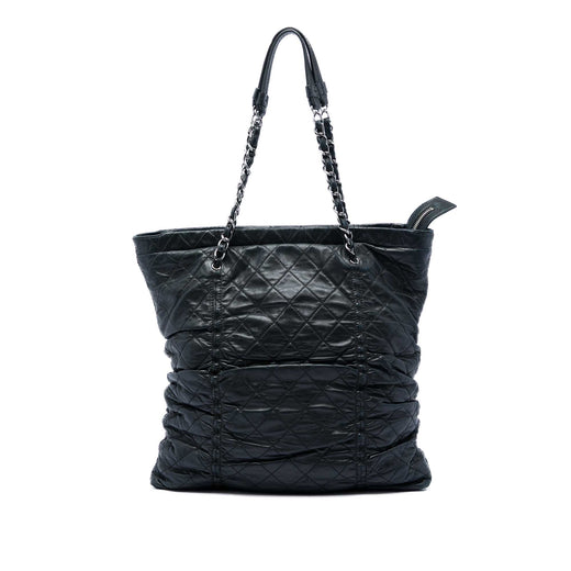 Quilted Lambskin North South Sharpei Shopping Tote - Image 1
