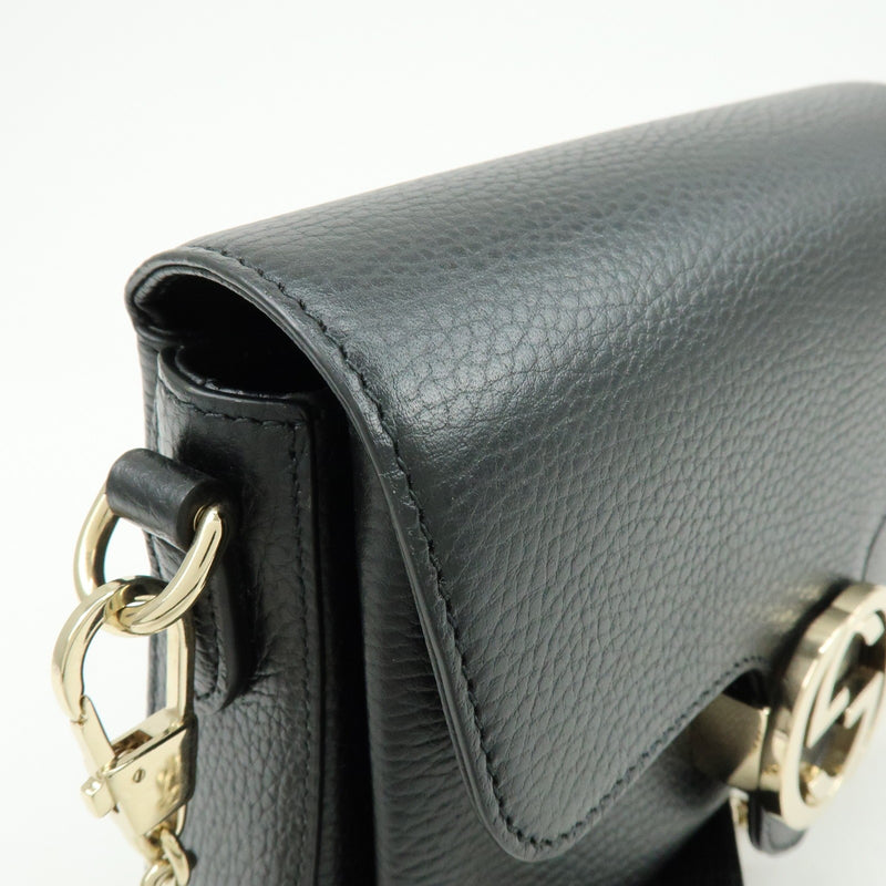 Gucci Interlocking Leather Black Bag