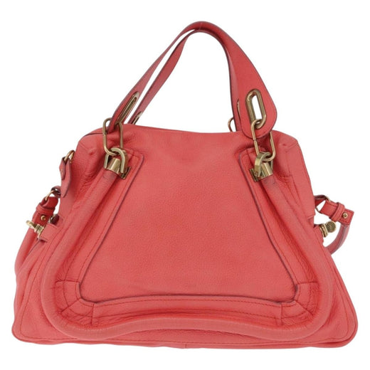 Chloe Paraty Top Handle Leather Pink Bag